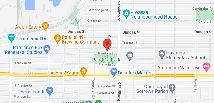map of 303 2295 PANDORA STREET